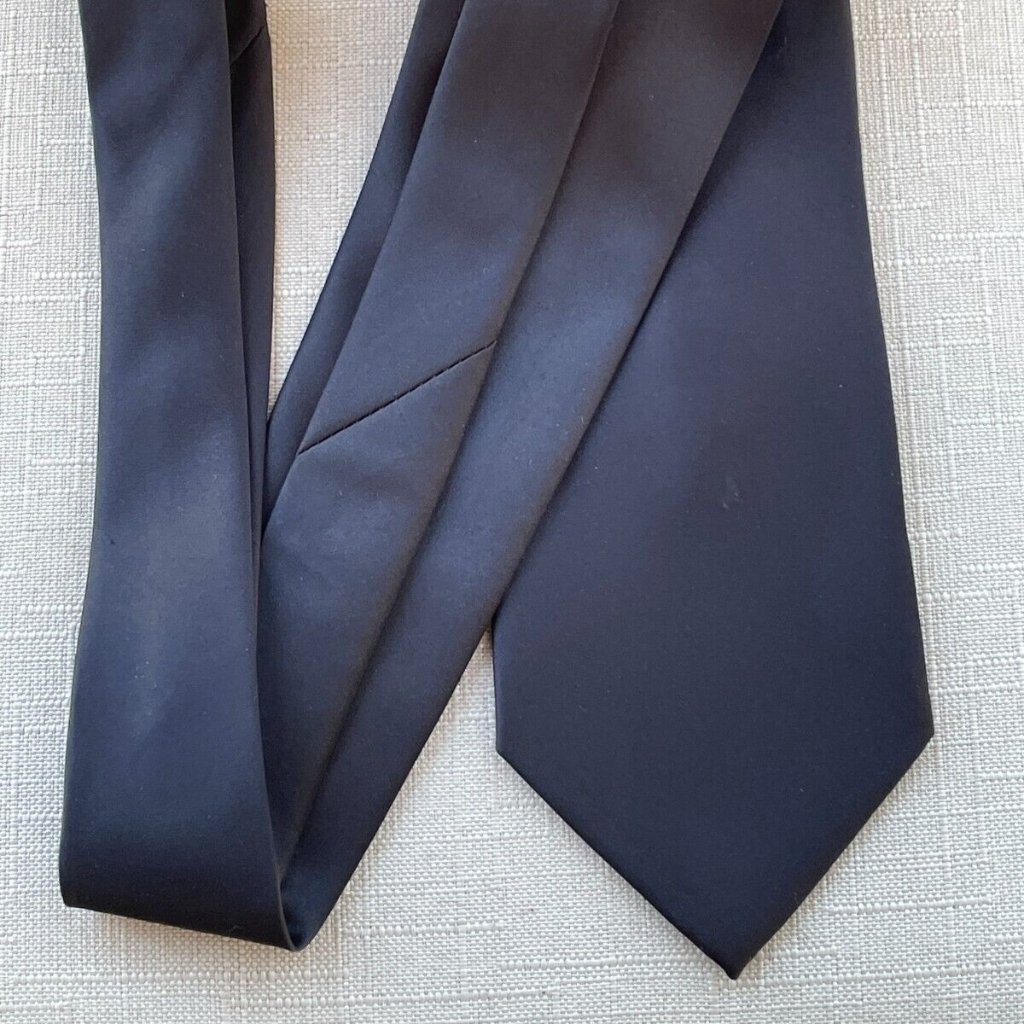 K Alexander Men Tie By Tiestore Black Necktie Classic Length Tie